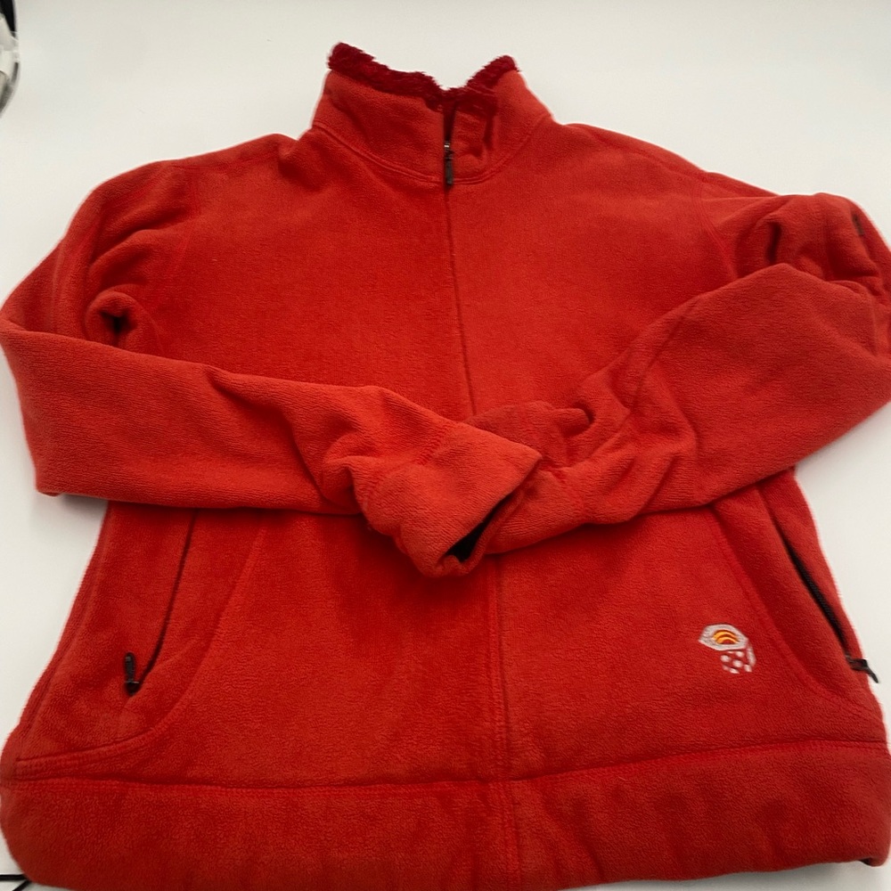 Mountain Hardwear Red Fleece 1/2 Zip Size S